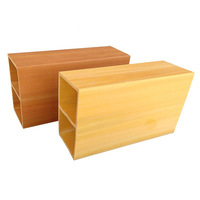 Colonnes carrées en plastique WPC Fangtong, murs intérieurs, écrans d'entrée, plafonds suspendus, faux poutres, grain de bois décoratif