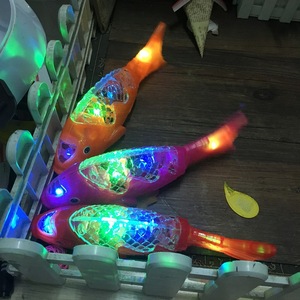 Electric <b>Projection</b> Fish <b>Light</b> Up Toy Musical Rocking Fish For Party Decoration Plastic With Led <b>Lights</b> F3189 - Product Image 1