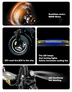 US Warehouse Quick Delivery Geofought L12 Fast Speed Adult Scooter 48V 13Ah Battery 800W 27mph Foldable Commuter E Scooter - Product Image 6