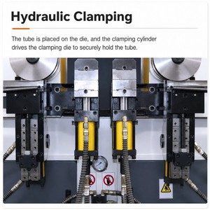 Automatic Hydraulic CNC Double Head Stainless Steel Aluminum Tube Bending Machine with Motor & Engine Core Components - Product Image 5