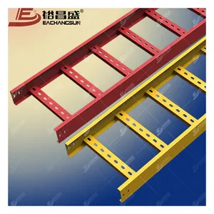 Sistema de bandeja de cable tipo escalera HDG galvanizado Anti-rata personalizable Wireway bandejas de escalera de cable de acero galvanizado por inmersión en caliente