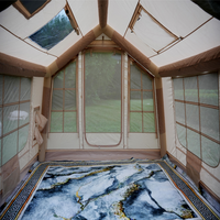 Tente gonflable d'extérieur personnalisée 4 saisons en tissu épais, grande tente de camping, vente en gros