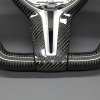 Volant de voiture en cuir perforé, modèle sport, fibre de carbone, LED, prêt à l'emploi, pour BMW E90 F30 F20 X5 F15 F10 M3 M6
