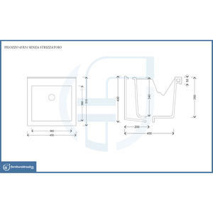 Lavabo Moderno de Cerámica de 45x51cm con Mueble para Baño, Sin Escurridor, para Hogar, Hotel, Baño - Product Image 2
