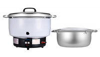 Cuisinière à riz au gaz commerciale grande capacité, cuiseur à riz au gaz GPL, cuisinière automatique pour restaurant, cantine, restauration, magasin d'alimentation