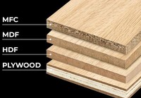 Panneaux MDF mélaminés en gros |   Panneaux de meubles en MDF de 3 à 18 mm, 4x8, pour armoires, placards et projets d'intérieur
