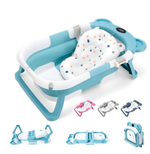 Bañera para Bebés Maxfree de Alta Calidad, Material PP, Asientos para Bañera, Juego de Bañera para Bebés, Bañera Plegable Segura para Bebés - Product Image 1