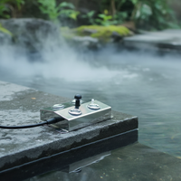 Mini humidificateur d'air ultrasonique électrique en acier inoxydable pour aquarium, barre d'oxygène, faible bruit <36dB, humidificateur domestique à micro-ordinateur