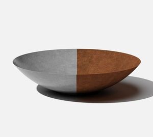 Corten Steel Round Outdoor Planter <b>Box</b>, Rustic & Modern Farmhouse Design, Large Raised Metal Garden Bed - Product Image 6