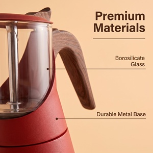 Cafetière <span class=keywords><strong>Moka</strong></span> italienne multifonctionnelle SEECIN de qualité professionnelle en verre borosilicate, portable, <span class=keywords><strong>pour</strong></span> usage domestique, 240 ml - Product Image 2