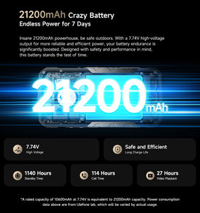 Ulefone Armor 29 Ultra 5G LTE Octa Core 6,67 pouces 120Hz Étanche NFC 16 Go de RAM 512 Go Android 15 Téléphone Robuste - Product Image 4
