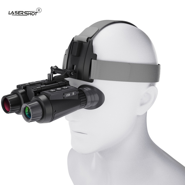 NV8300 4K FHD Infrared Night Vision Goggles 8X Zoom 7-Speed 300m Long Range Helmet Binoculars IP54 Waterproof Video Recording