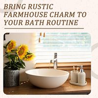 Ensemble d'accessoires de salle de bain en résine texturée beige mat de haute qualité, 3 pièces, avec distributeur de savon, gobelet et plateau organisateur