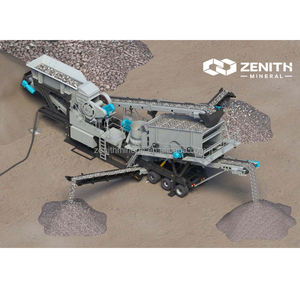 Construção Construção Construção Maquinaria Móvel Esmagamento Planta Cascalho Triturador Rocha Solo Batendo Máquina - Product Image 2