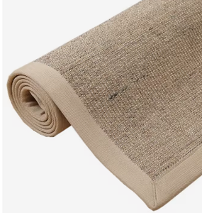 Huangma Wool Seagrass Blend Sisal Fireproof Washable Anti-Static Eco-Friendly Reversible Thick <b>Machine</b> Made Natural Color Carpet - Product Image 1