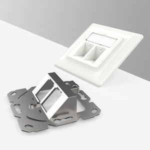 ZHEFAN tipo 86 presa a muro doppia porta Lan rete pannello <span class=keywords><strong>telefonico</strong></span> presa frontale presa modulo combinazione telefono Computer P - Product Image 1