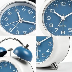 Réveil à double cloche rétro puissant avec veilleuse pour chambre et bureau - Product Image 3