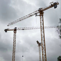Pièces détachées pour grue à tour de construction 8T 55M Boom Flattop topless : Moteur d'escalade interne, Boîte de vitesses, Caméra CCTV, Télécommande