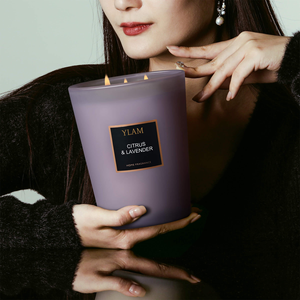 Elegant <strong>Citrus</strong> Lavender Scented <strong>Candles</strong> - Refined Home Fragrance with Soy Wax for Living Room and Bedroom Decor - Product Image 4