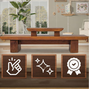 Personalizado madeira meditação altar tabela Handmade Tiered <span class=keywords><strong>Puja</strong></span> tabela madeira oração Buda santuário altar meditação tabela para relaxamento - Product Image 3