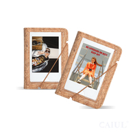 Album photo miniature 28 pochettes pour Fuji Instax Mini 11/12, type grain de bois, 3 pouces, couverture PVC imprimée