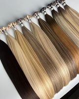 Extensions de cheveux vietnamiennes de haute qualité Remy Double Drawn Noir naturel 1 #   Extensions de cheveux 100% naturels à pointe plate en kératine pour salon