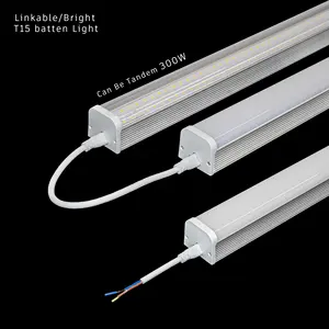 Plafond de fabricant professionnel 20/pack 4ft 1200/600mm profilés en aluminium raccordables led lumière linéaire