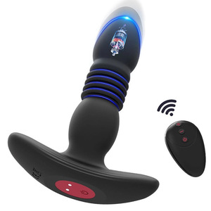 Consolador telescópico negro de próstata portátil, vibrador, juguetes para adultos, tapón Anal, masajeador de próstata vibratorio para hombres Gay - Product Image 3