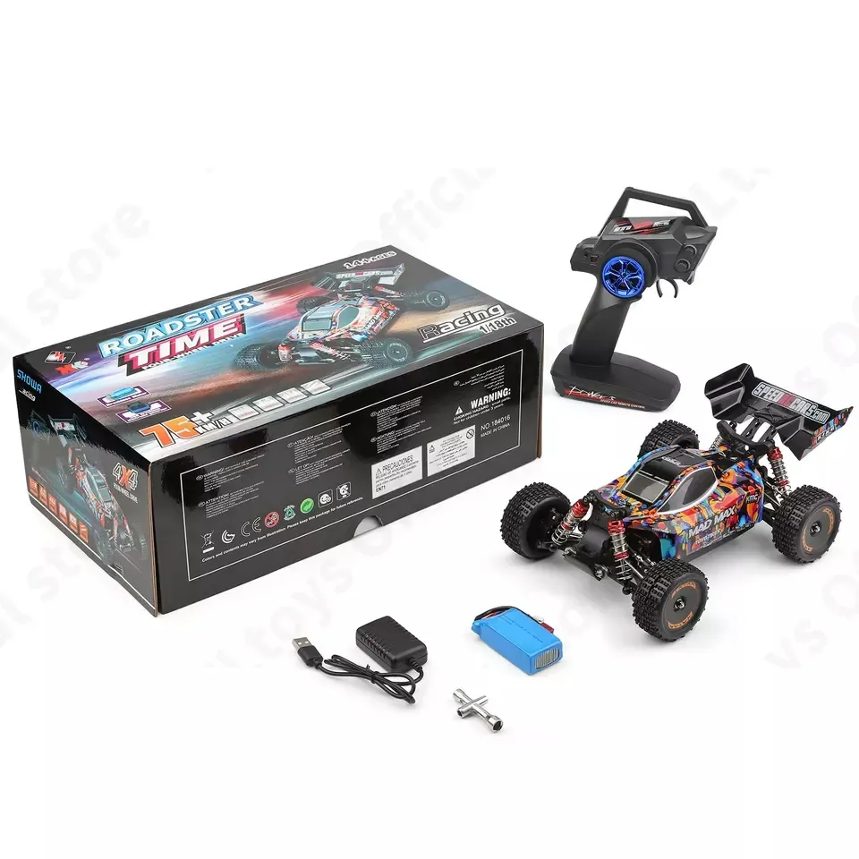 Factory wholesale WLtoys 184016 car 1/18 75KM/H 2.4G RC Car Brushless 4WD Electric High Speed Off-Road Remote Control Drift Toys
