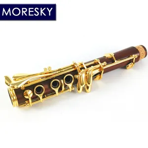 คลาริเน็ต MORESKY รุ่น Professional BB ไม้มอปาน/ไม้โรสวูด 17 คีย์ สีทอง รุ่น M15 - Product Image 3