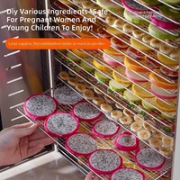 24-bakjes elektrische touchscreen voedseldroger, 2100W, hoogrendements commerciële fruit- en groentedroger met grote capaciteit