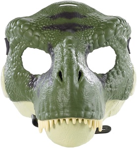Máscara de dinosaurio inspirado en <span class=keywords><strong>la</strong></span> <span class=keywords><strong>película</strong></span> Jurassic World, con mandíbula abierta, textura realista y Color, aberturas para ojos y nariz - Product Image 2