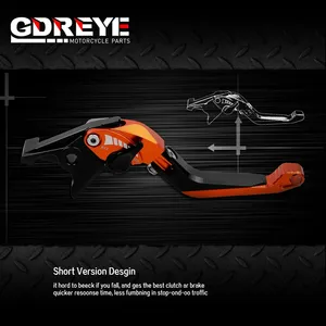Pour moto <span class=keywords><strong>DUKE</strong></span> 390/250/125/2024-2025, ensemble de leviers de frein et <span class=keywords><strong>d</strong></span>'embrayage réglables et pliables en aluminium CNC 390DUKE 5D - Product Image 2