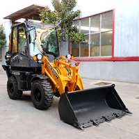 PENGIRIMAN GRATIS China 4x4 Wheel Drive 400kg-2.5ton Mini Loader Backhoe Loader untuk Dijual dengan Sekop Salju Tractopelle