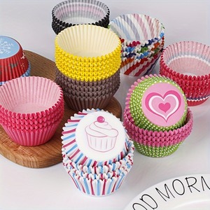 Cupcake Paper Liners 11cm Oil Proof Food Grade Disposable Baking Cups 100 Pieces Per Box - Product Image 2