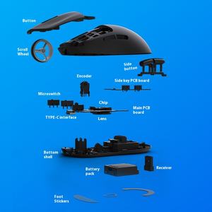 HJSDZHI PAW3311 M3 leggero 2.4G tre modalità per <span class=keywords><strong>Bluetooth</strong></span> <span class=keywords><strong>Mouse</strong></span> mano destra Macrop programmabile per i giochi - Product Image 2