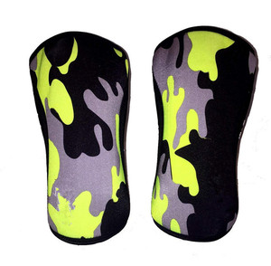 Genouillères de musculation et de powerlifting personnalisées avec logo, compression en coton, protection épaisse de 7 mm - Product Image 2