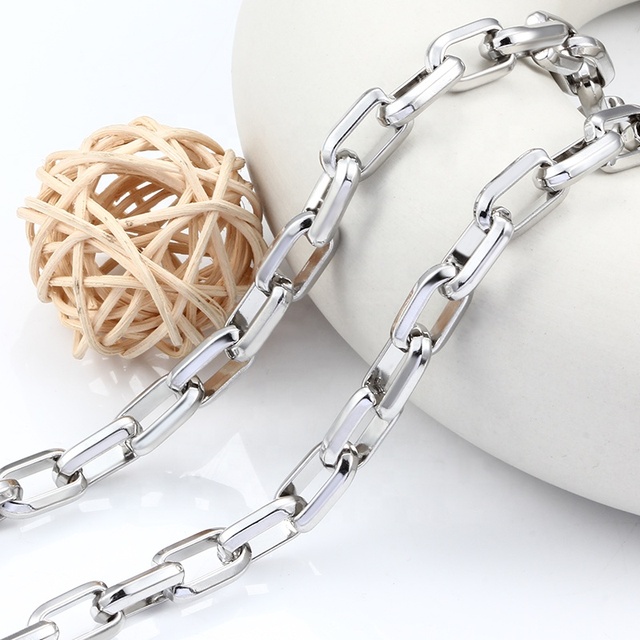 Wholesale Stainless Steel O Chain Men Women Necklace Cable Chains Link Gift for DIY Jewelry Making