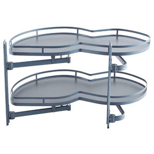 Moderne Luie <span class=keywords><strong>Susan</strong></span> Lagerwerk Hardware Houten Bord Draaitafel Keuken Kruidenrek Groothandel Grijze Schommellade Met Anti-Slip Mat - Product Image 4