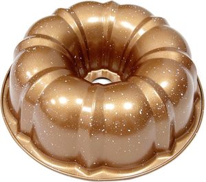 Moule à gâteau cannelé antiadhésif Tube en acier au carbone robuste moule de cuisson or - Product Image 2