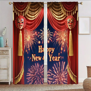 ผ้าม่านพิมพ์ลายดิจิทัลความละเอียดสูงแบบ 2 มิติ ดีไซน์ลายคลาสสิก เหมาะสำหรับห้องนอนและห้องนั่งเล่น - Product Image 1