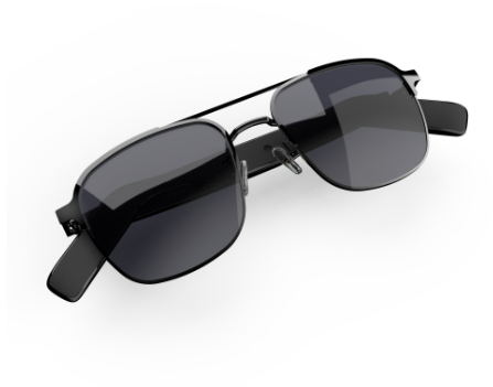 AI Smart Glasses with UV400 Lenses Anti Blue Light Open Design for Phone Calls Music Listening