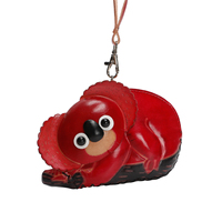 Porte-monnaie en cuir véritable fait main, koala 3D sur branche noire, pochette zippée avec dragonne, idéal pour un cadeau