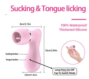 Tienda para adultos 10 velocidades USB recargable IPX7 impermeable silicona clítoris vibrador lamiendo succión acción realista sensación coqueteo - Product Image 4