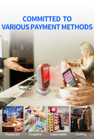 Lecteur de codes-barres 2D de bureau à détection automatique USB pour caisse de supermarché et système de paiement TPV GT-9207A