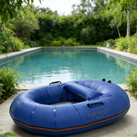 Hailebao Bateau gonflable individuel léger et portable en PVC, Kayak escargot pliable pour loisirs, pêche, dérive et activités aquatiques en famille