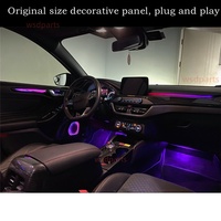 Luz Ambiental LED para Ford Focus, Lámpara de Atmósfera, Iluminación Interior del Coche, Panel de Moldura de Puerta, Anillo Luminoso para el Volante
