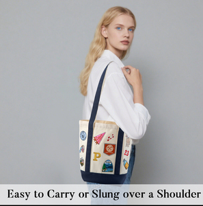 Tái sử dụng mua sắm Tote Túi chắp vá Vải Tote Túi cá nhân tùy chỉnh logo cho hàng ngày và làm cỏ Quà Tặng - Product Image 5