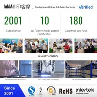 InkMall - Tinta Ecológica de Alta Fiabilidad para un Entorno sin Olores, Botella Galaxy de 500 ml Recargable, Tinta Eco Solvente para Plotter