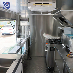 CAMPTRL Chariot à café personnalisé, camion de restauration, camionnette à snacks, pizza, <span class=keywords><strong>tacos</strong></span>, barbecue, glaces, camion de restauration mobile, remorques alimentaires entièrement équipées - Product Image 1